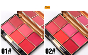 Six-color blush makeup rouge - Shopkennedybeautybar